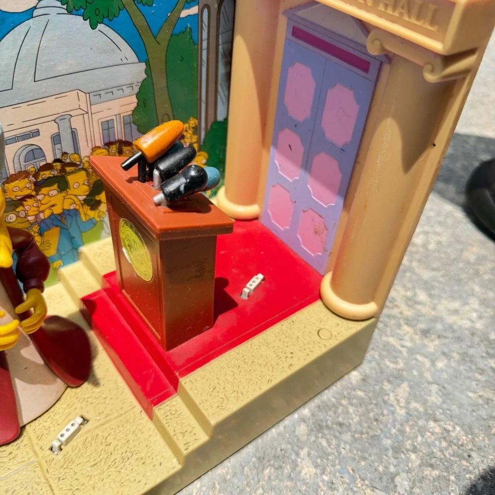 The Simpsons World of Springfield Playset Lot 6 Sets 2 Figures Playmates Vintage